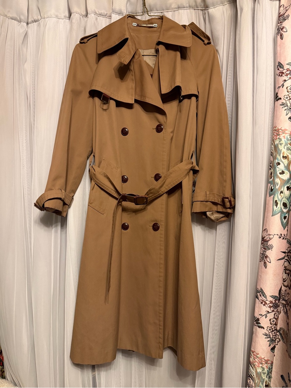 Vintage Etienne Aigner Camel Trench Coat